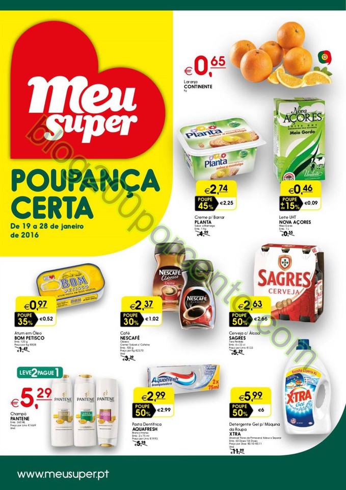Antevisão Folheto MEU SUPER Promoções de 19 a 2