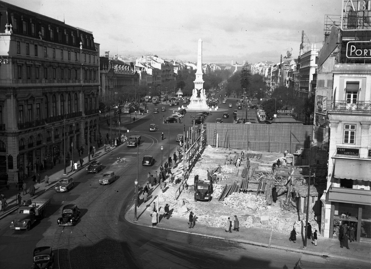 Local onde existiu o Grande Hotel de Inglaterra, e