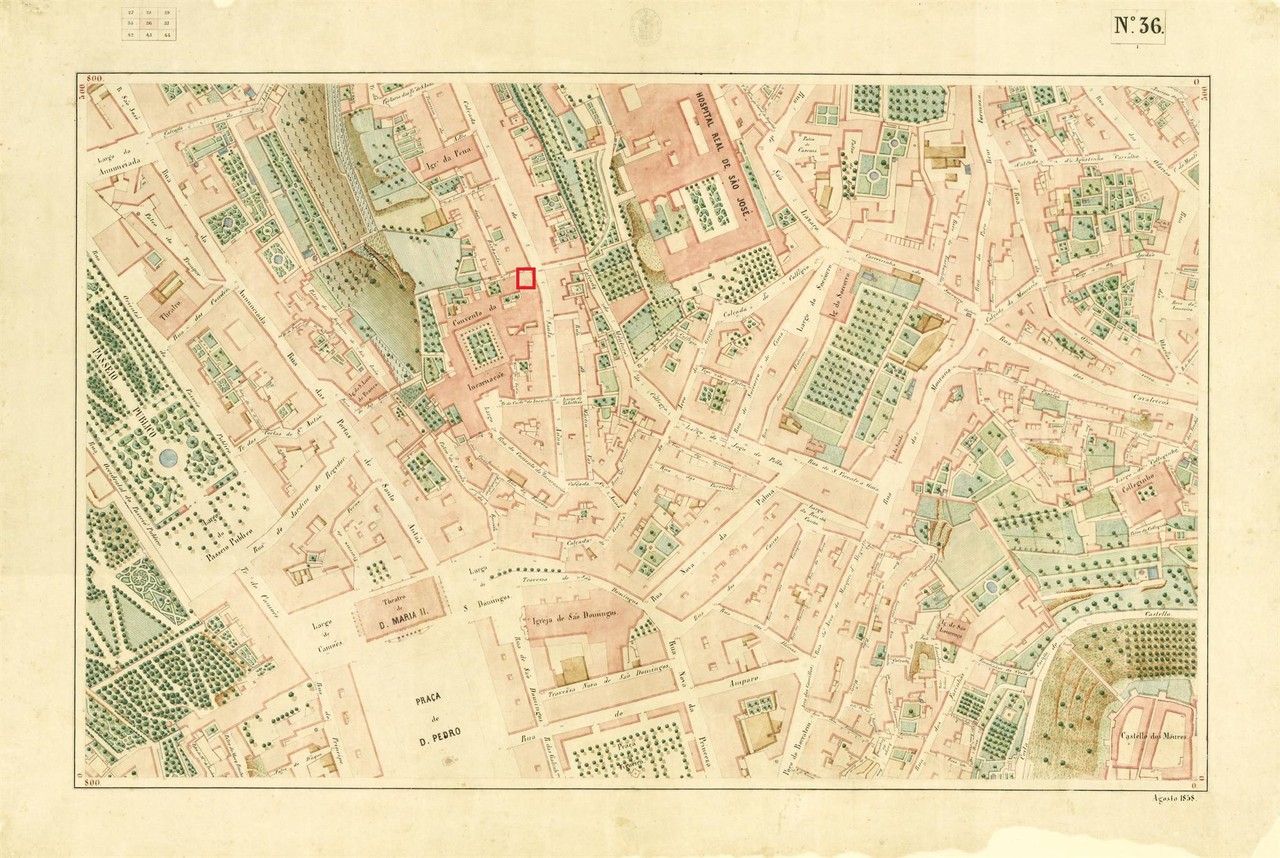 Atlas da carta topográfica de Lisboa nº 36, de F
