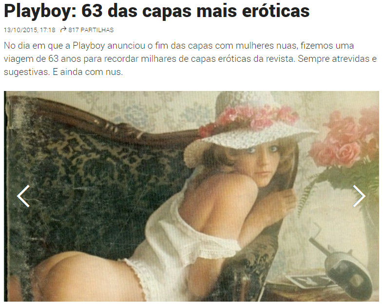 Observador - Capas da Playboy