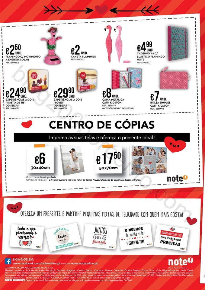 Antevisão Folheto NOTE Especial dia dos Namorados