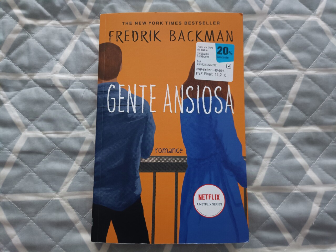 Imagem do livro Gente Ansiosa de Fredrik Backman 