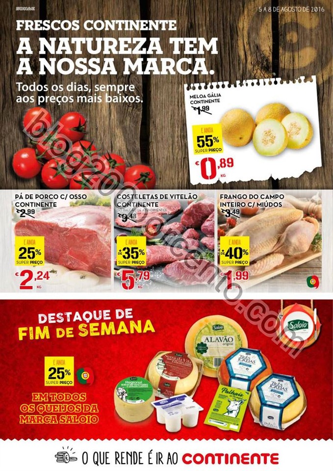 Antevisão Folheto CONTINENTE Fim de semana de 5 a