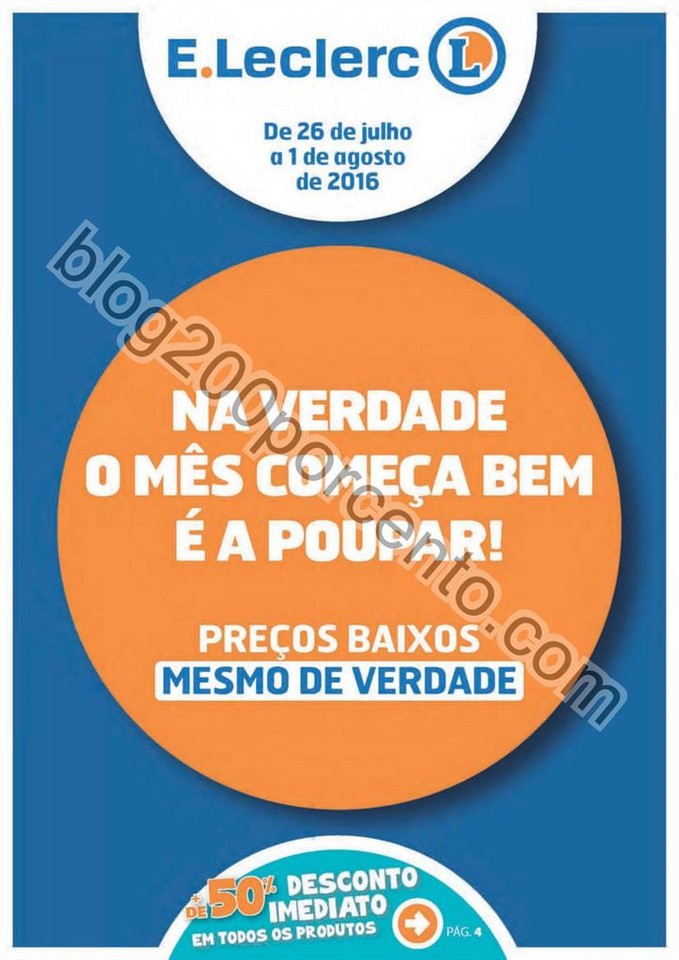 Antevisão Folheto E-LECLERC Promoções de 26 jul