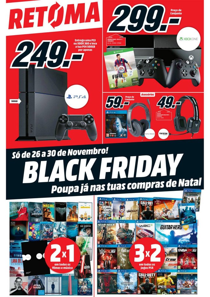 Antevisão Folheto Black Friday MEDIA MARKT Promoções de 20 a 25