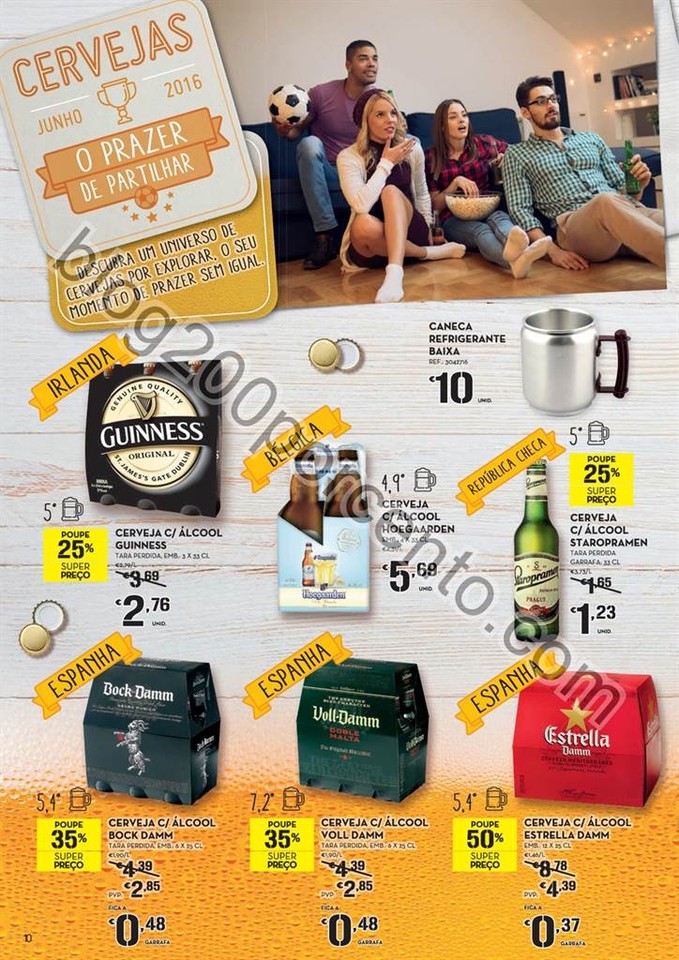 Antevisão Folheto CONTINENTE Cervejas e Mariscos 