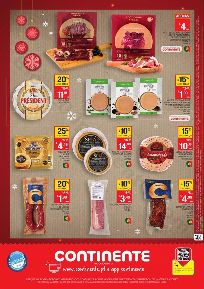 Continente Folheto Feliz Natal 19 novembro a 24 de