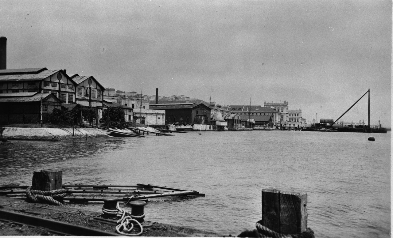 Arsenal de Marinha, docas e edifícios, 1939, edu 