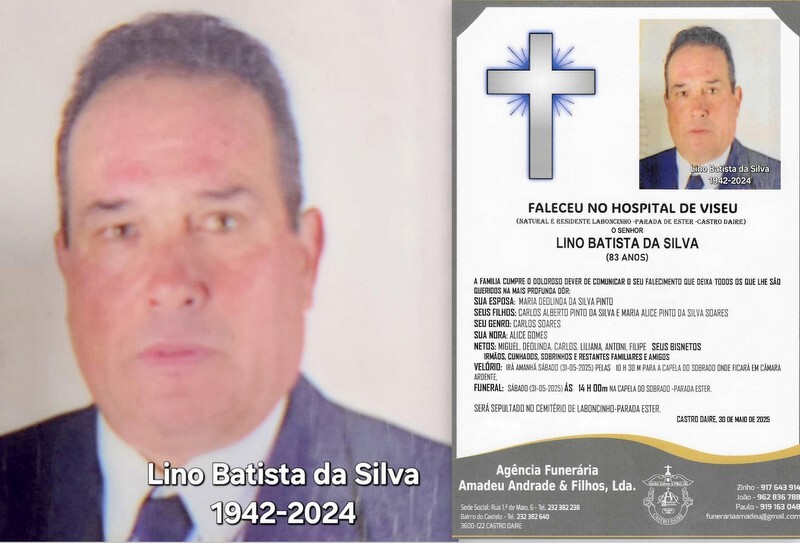 FOTO RIP DE LINO BATISTA DA SILVA-83 ANOS (SOBRADO
