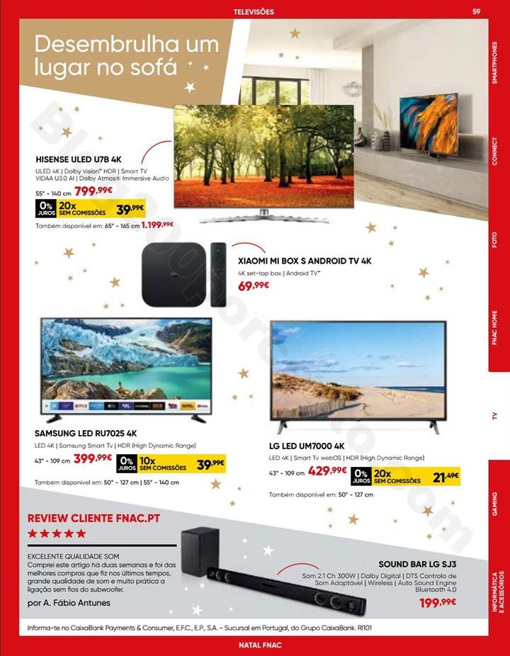 Antevisão Folheto FNAC Natal Tecnologia Promoçõ