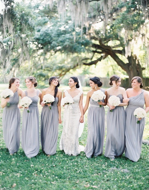 mismatched-dusty-blue-long-bridesmaid-dresses-styl mismatched-dusty-blue-long-bridesmaid-dresses-styl