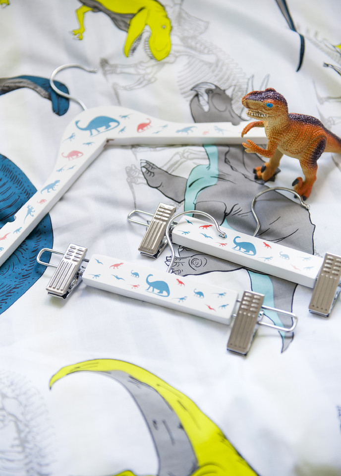 Dino Duvet €16 $18, Dino Hangers €3 $3.5, Clip
