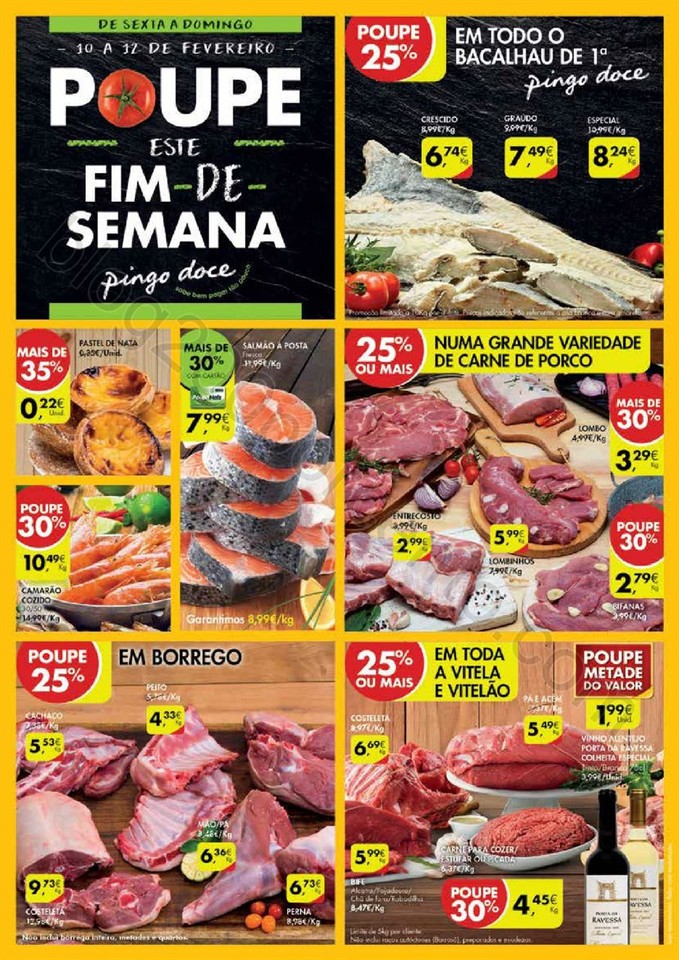 Antevisão Folheto PINGO DOCE Fim de semana promo
