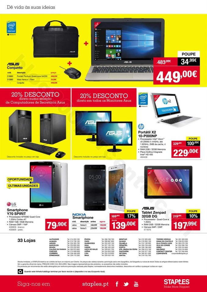 Antevisão Folheto STAPLES Promoções de 11 a 24 
