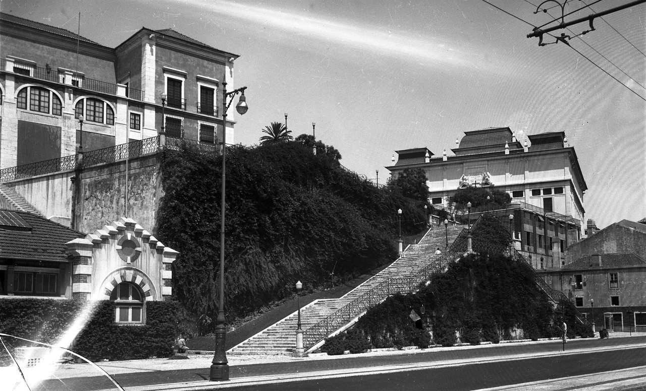 Escadas José António Marquesm ant. 1958, foto de
