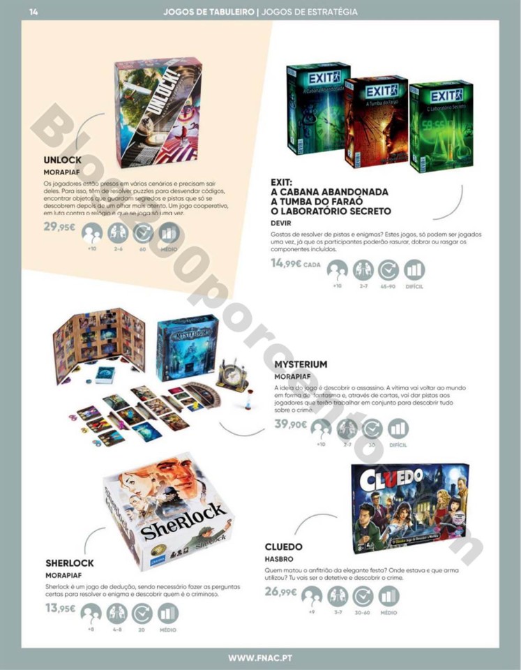 Antevisão Folheto FNAC Especial jogos tabuleiro p