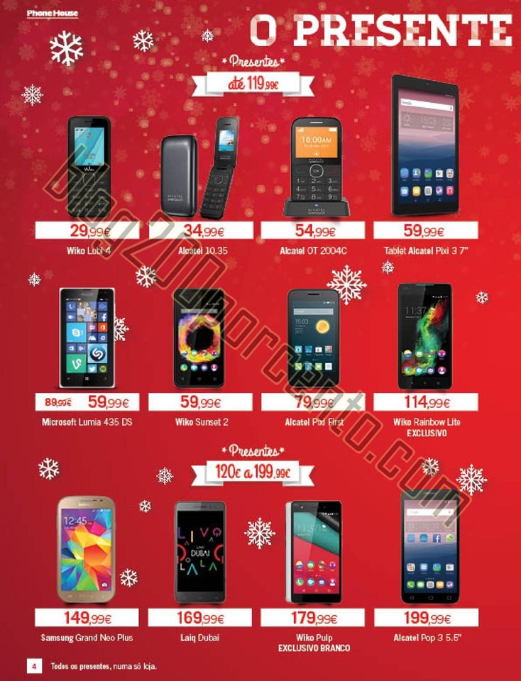 Novo Folheto PHONE HOUSE Natal promoções de 30 n