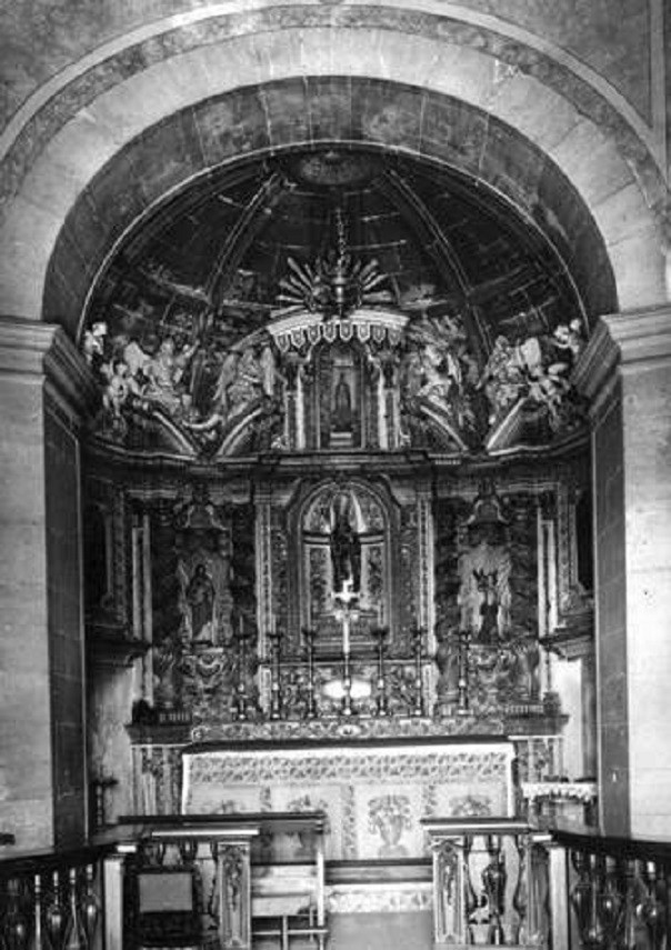 Ermida de Santo Amaro, interior, 1964, foto de Arm