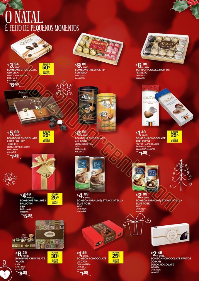Antevisão folheto CONTINENTE Natal Alimentar de 8
