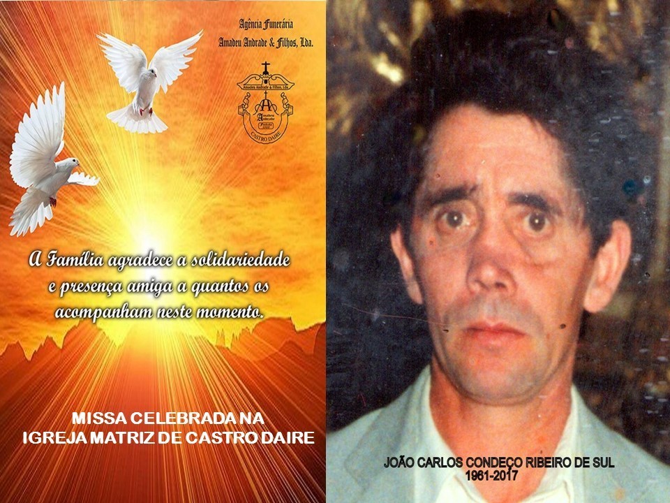 CARTÃO DE AGRADECIMENTO-JOÃO CARLOS CONDEÇO RIB