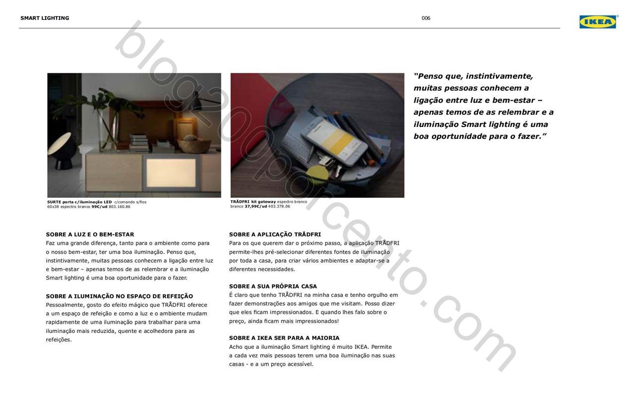 Antevisão Folheto IKEA Smart Lighting promoções