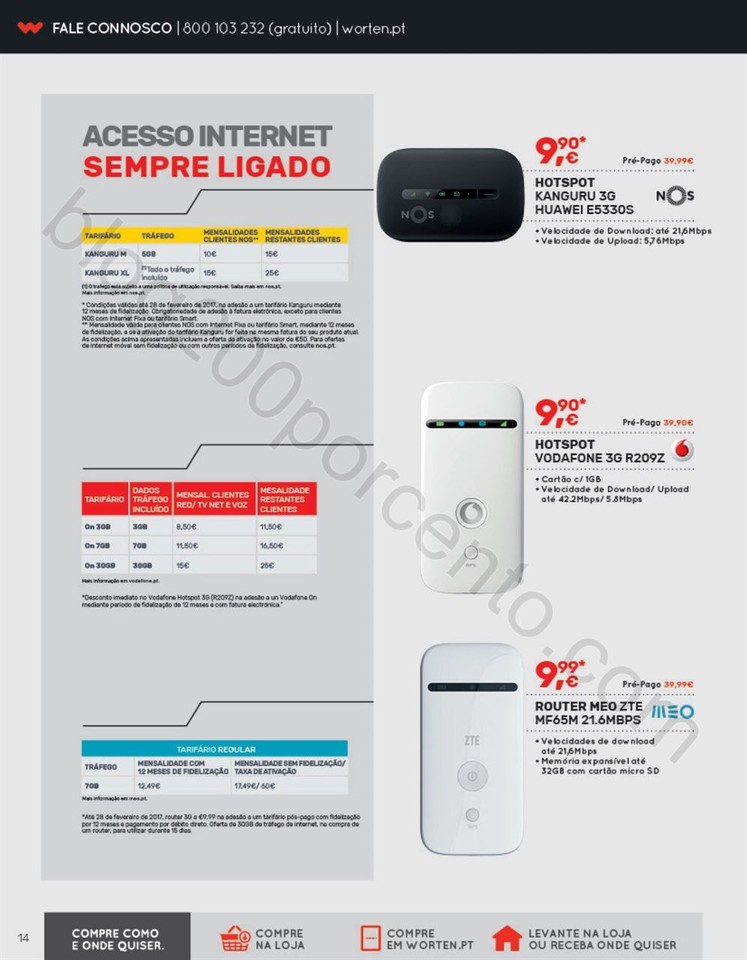 Novo Folheto WORTEN Mobile Promoções até 8 mar