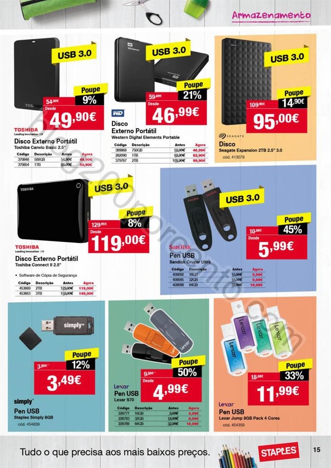 Novo Folheto STAPLES promoções de 8 a 27 setembr