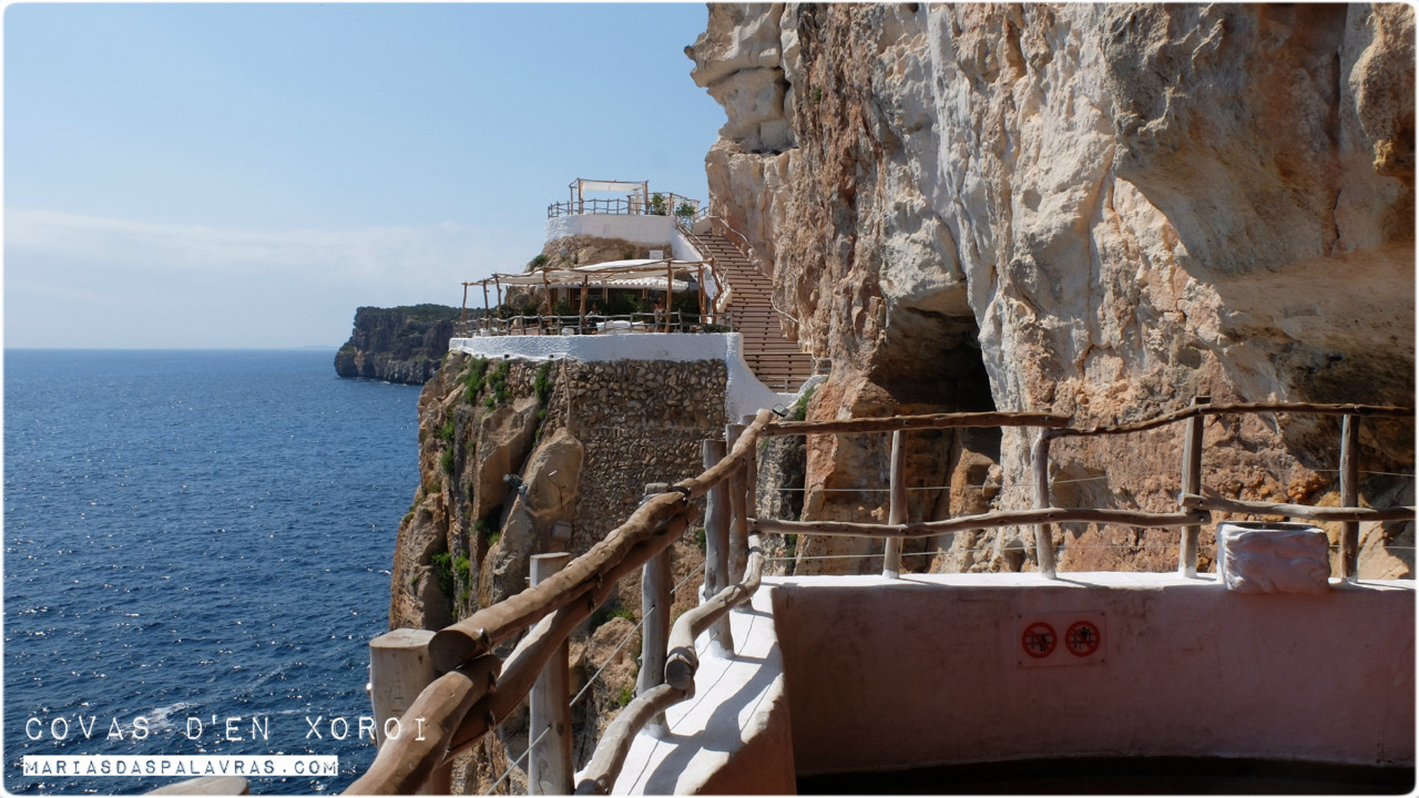 Covas d'En Xoroi - Um dia em Menorca, Uma semana nas Baleares | Roteiro Maria das Palavras