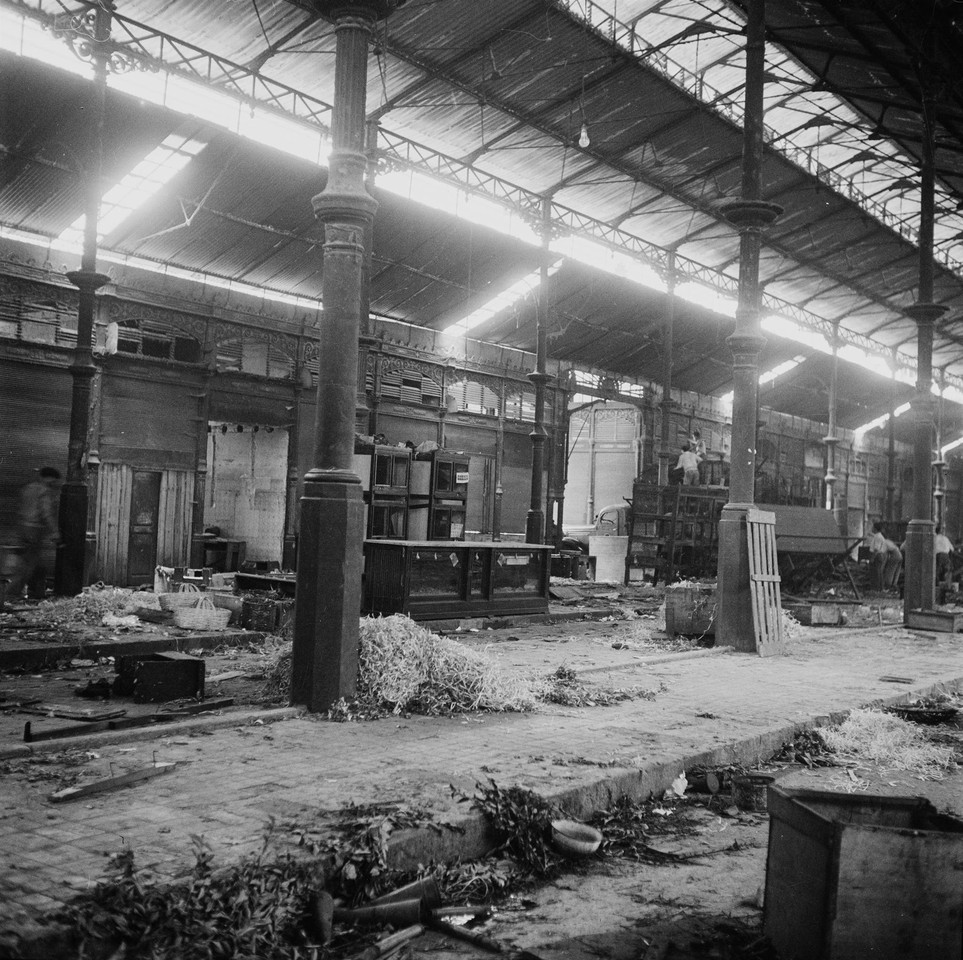 Mercado da praça da Figueira, levantamento dos ú
