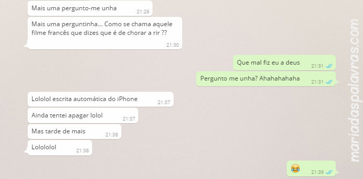 Dois dedos de conversa #33 (imagem 1) - Maria das Palavras