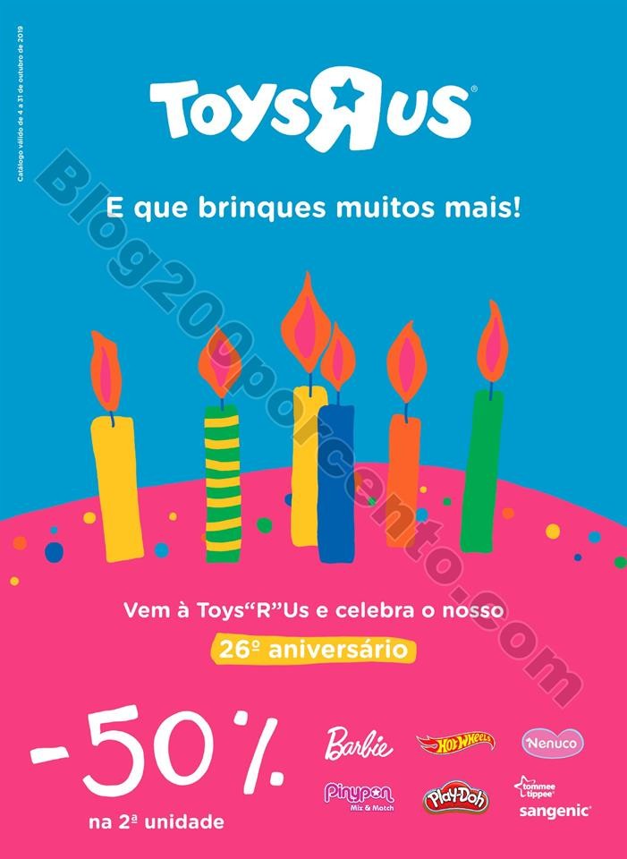 Antevisão Folheto TOYSRUS Aniversário Promoçõe