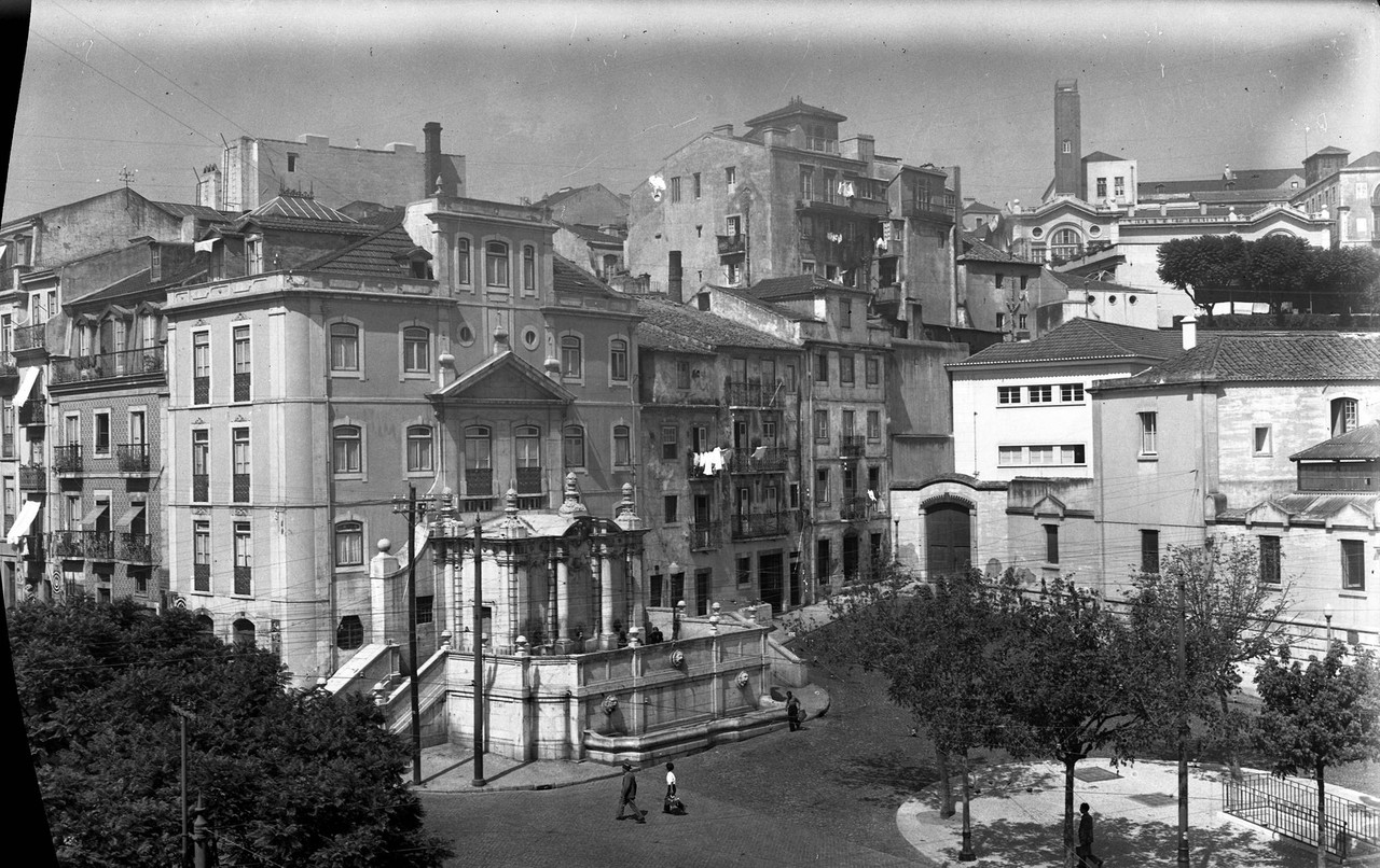 Largo da Esperança e o Chafariz da Esperança, sd