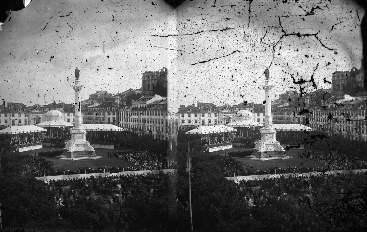 Inauguração da estátua de Dom Pedro IV, 1870, f