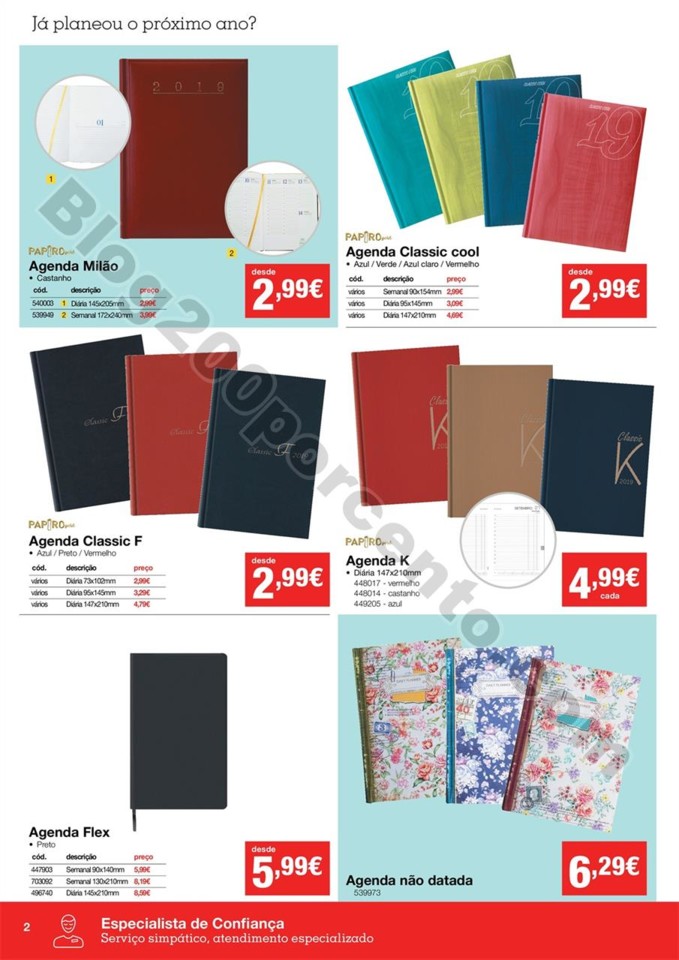 Antevisão Folheto STAPLES Agendas promoções de 