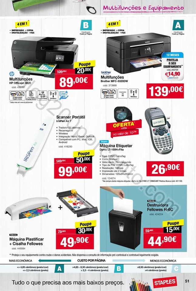Antevisão Folheto STAPLES Regresso às aulas de 1