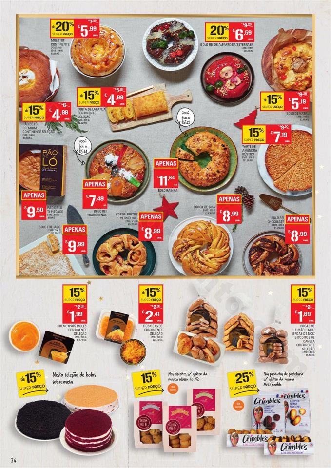 Continente Folheto Feliz Natal 19 novembro a 24 de