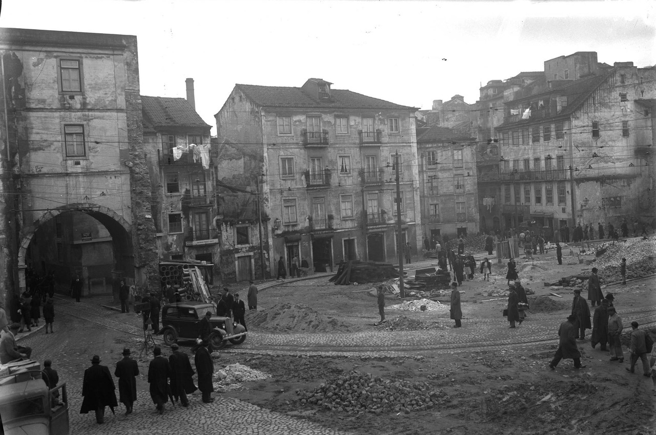 Arco do Marquês de Alegrete, depois da demoliçã