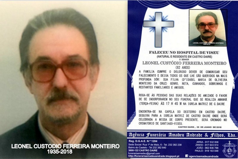 FOTO  RIP DE LEONEL CUSTODIO FERREIRA MONTEIRO-82 