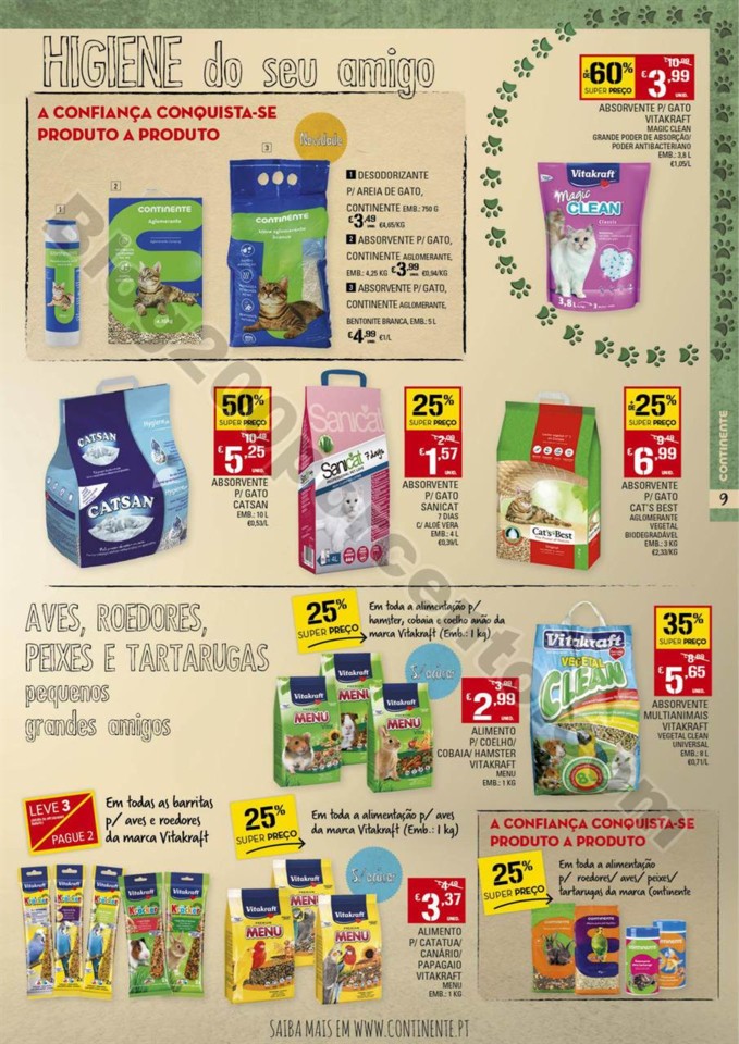 Antevisão Folheto CONTINENTE Feira animal promoç