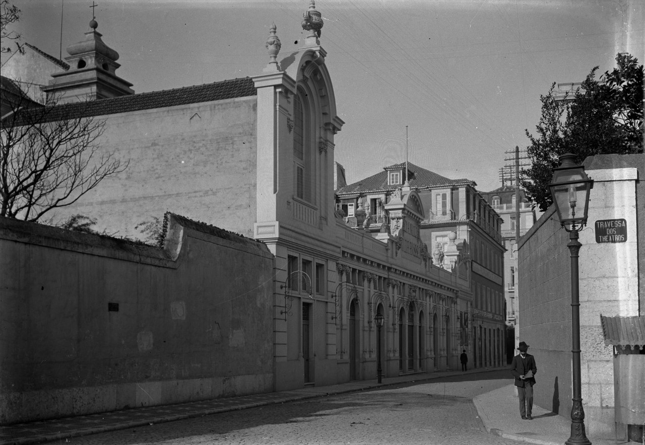 Cinema Chiado Terrasse, 1911, foto de Joshua Benol Cinema Chiado Terrasse, 1911, foto de Joshua Benol