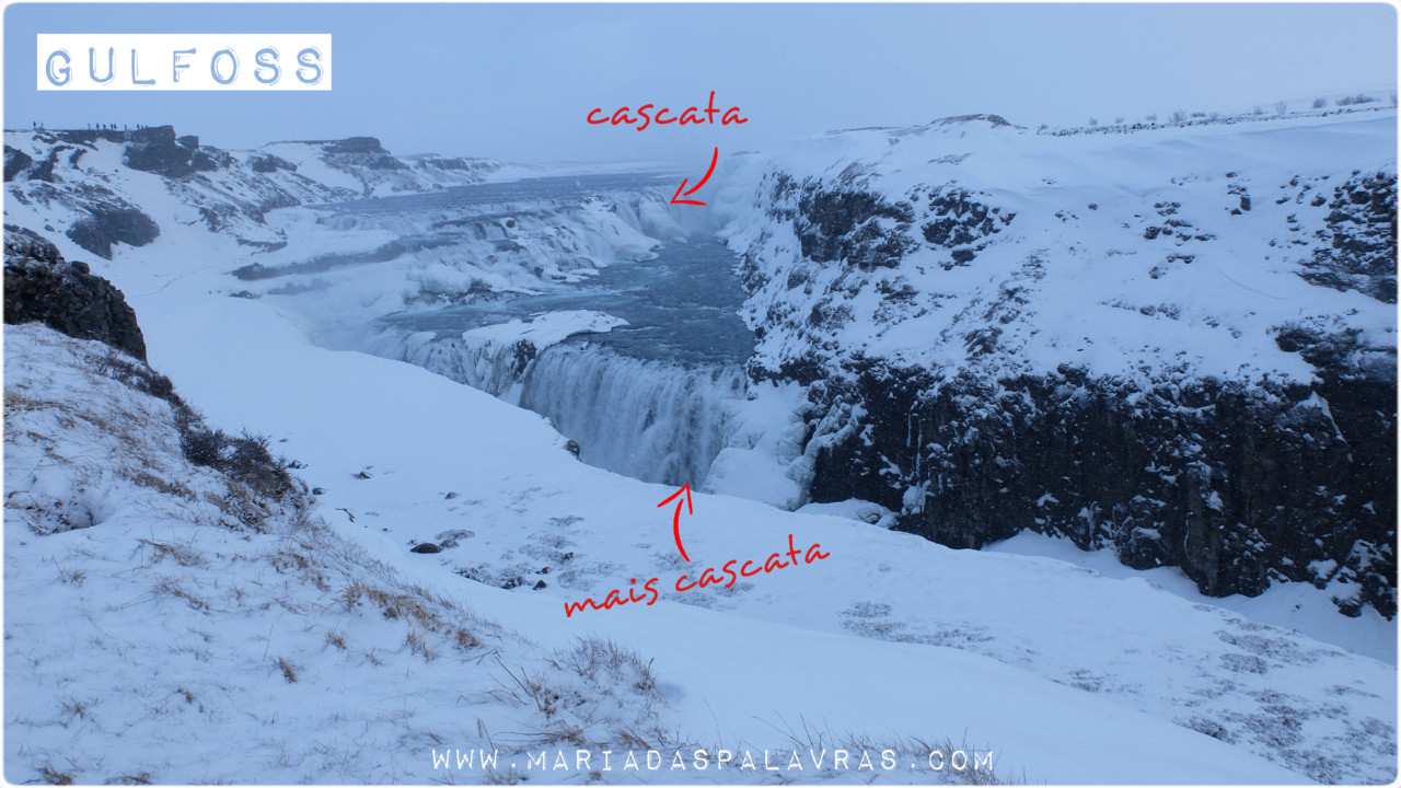 Maria das Palavras em Gulfoss