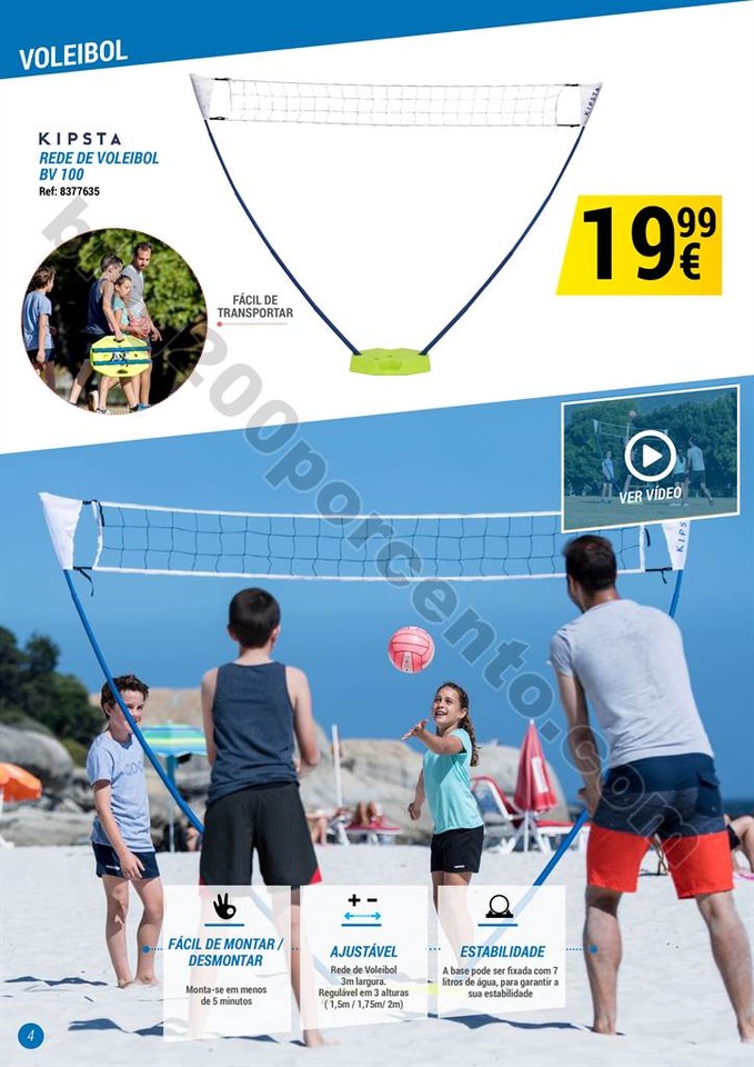 Rete da pallavolo e beach-volley BV100