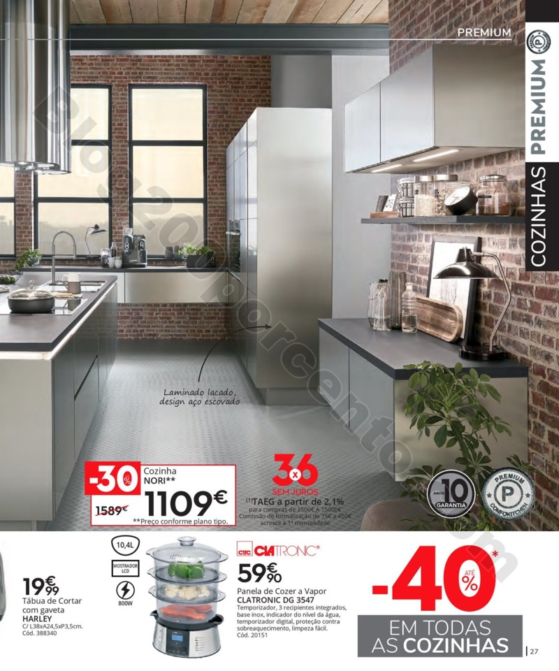 Antevisão Folheto CONFORAMA Cozinhas promoções 