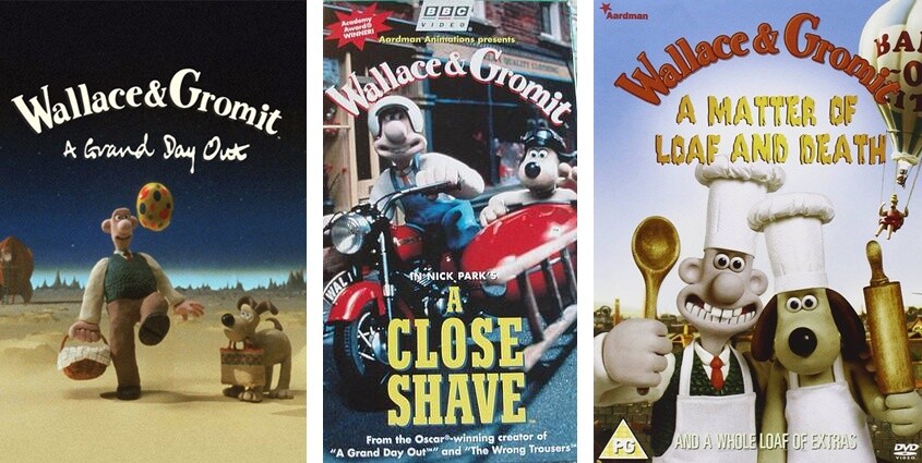 Wallace & Gromit curtas