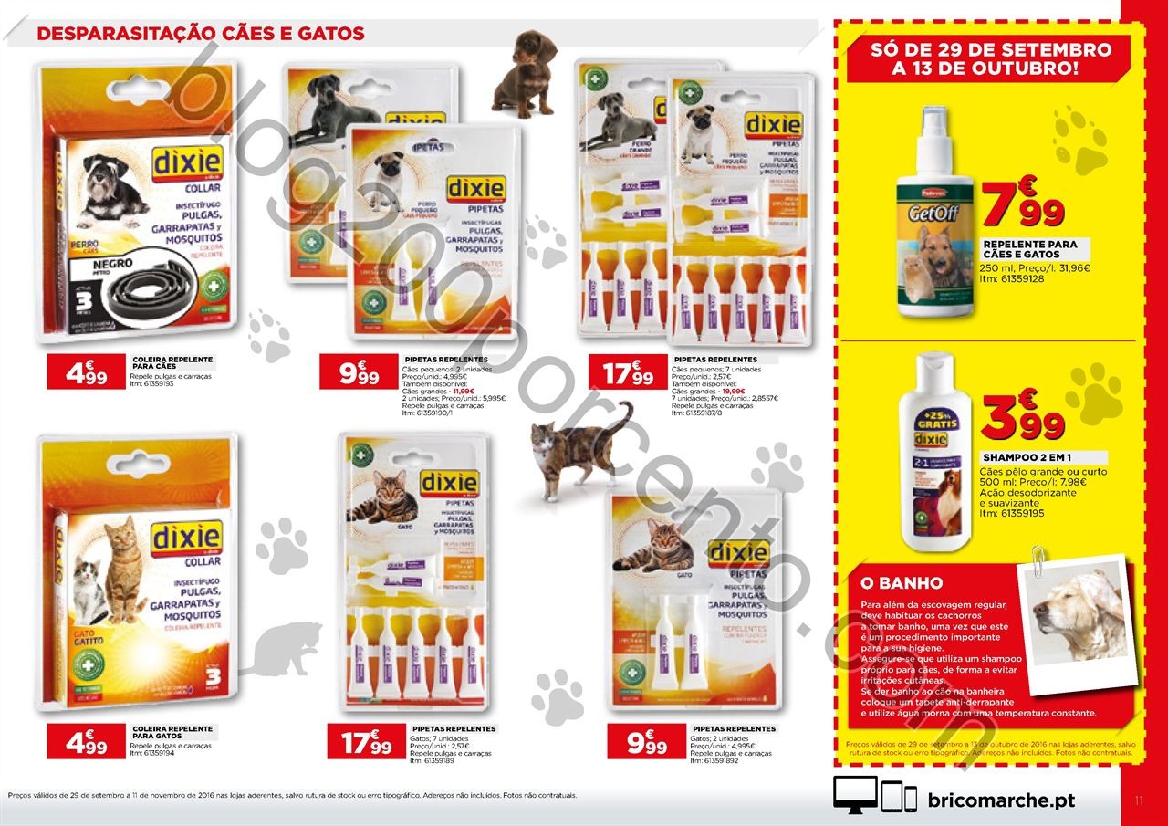 Novo Folheto Pet Shop promoções de 29 setembro a 11
