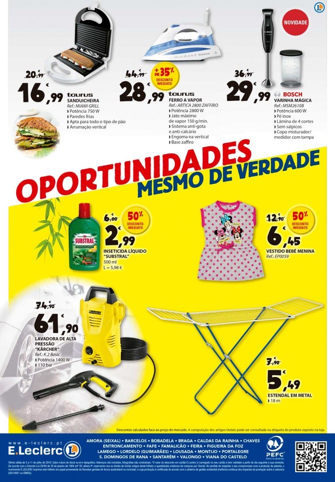 Antevisão Folheto E-LECLERC Promoções de 5 a 11
