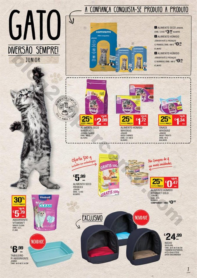 Antevisão Folheto CONTINENTE Pets promoções de 