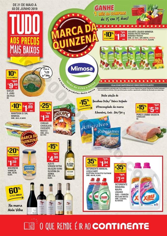 Antevisão Folheto CONTINENTE Açores promoções 