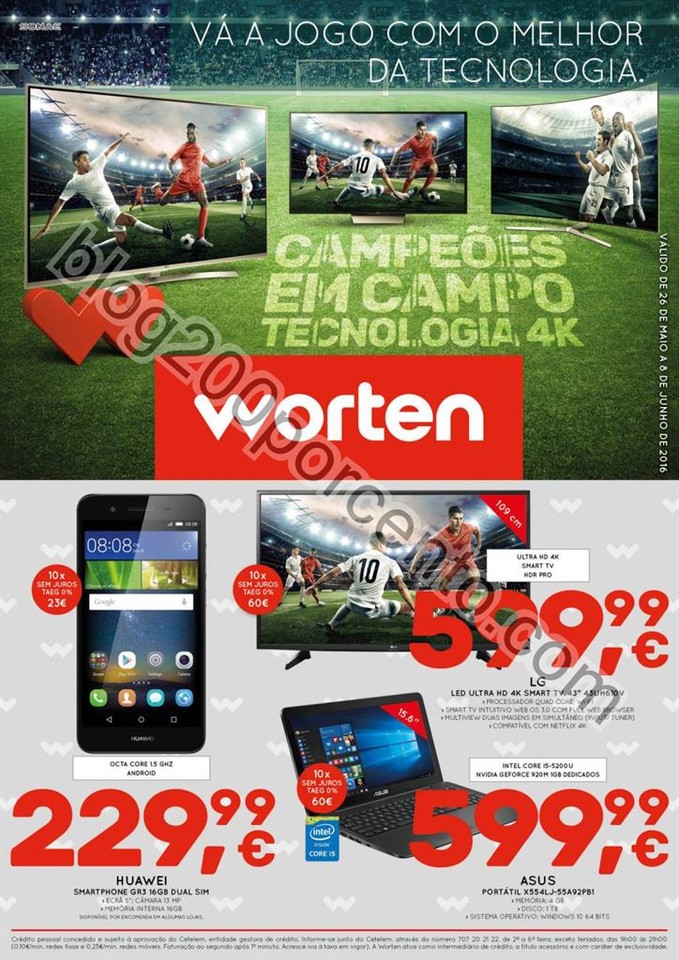 Antevisão Folheto WORTEN Promoções de 26 maio a