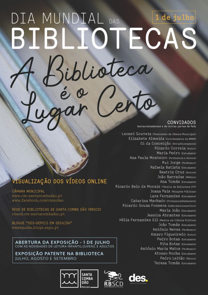 cartaz DIA MUNDIAL DAS BIBLIOTECAS  A biblioteca 